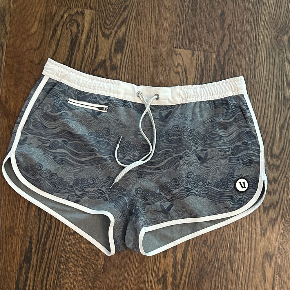 Women's Blue and Gray Vuori Shorts